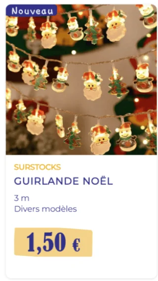 SURSTOCKS Guirlande Noël