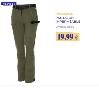 Pantalon imperméable