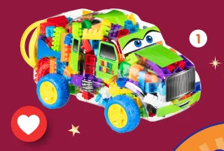 Coffret voiture avec briques