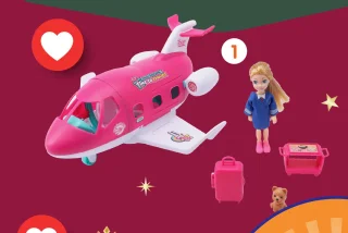 Set poupée et son avion
