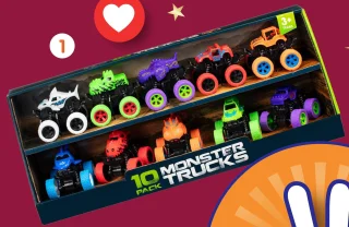 Pack 10 monster trucks