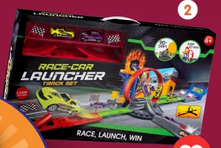 Set course de voiture Race-Car Launcher Track Set