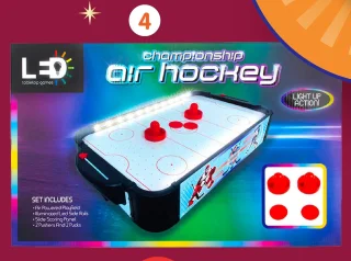Jeu air hockey à LED Championship