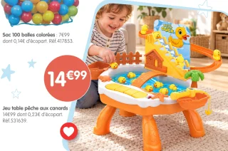 Jeu table pêche aux canards