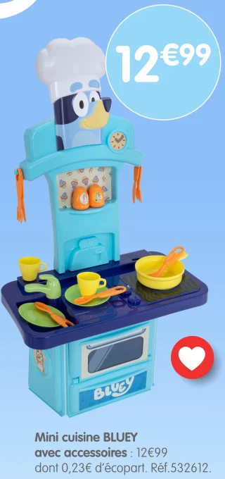 Mini cuisine BLUEY avec accessoires