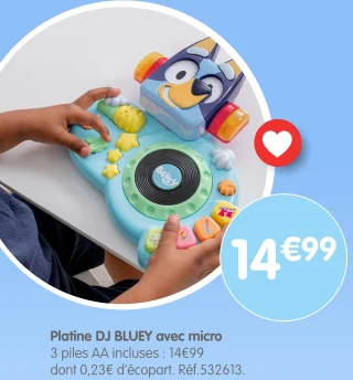 Platine DJ BLUEY avec micro