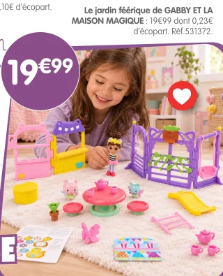 Le jardin féérique de GABBY ET LA MAISON MAGIQUE