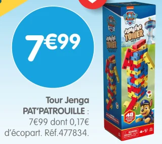 Tour Jenga PAT'PATROUILLE