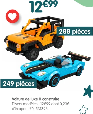 Voiture de luxe à construire