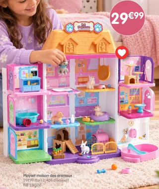 Playset maison des animaux Pet Playhouse
