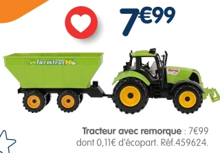 Tracteur avec remorque