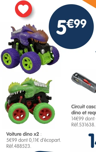 Voiture dino x2