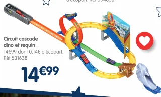 Circuit cascade dino et requin
