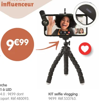 Kit selfie vlogging