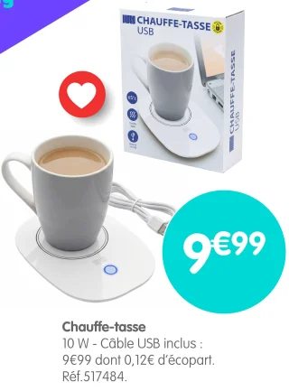 Chauffe-tasse USB