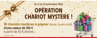 Opération Chariot Mystère (bazar, jouets noël)