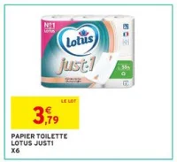 Papier toilette Lotus Just1 x6
