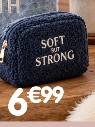 Pochette Soft But Strong 18x8x13 cm