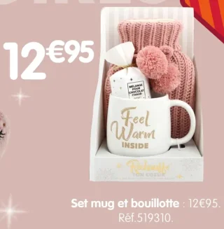 Set mug et bouillotte Réchauffe ton coeur