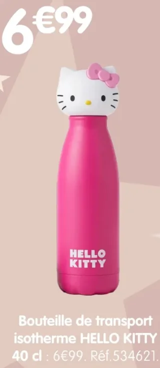 Bouteille de transport isotherme HELLO KITTY 40 cl