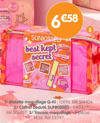 Trousse de maquillage 5 pièces SUNKISSED Best Kept Secret