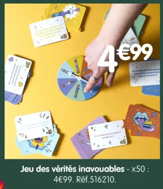Jeu des vérités inavouables - x50
