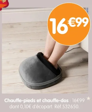 Chauffe-pieds et chauffe-dos