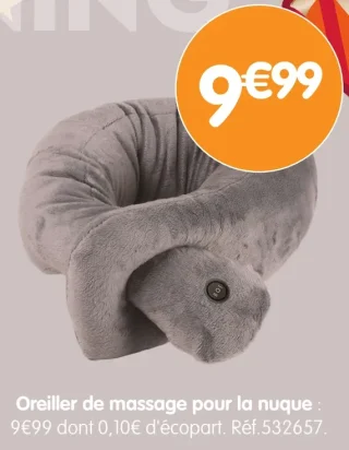 Oreiller de massage pour la nuque