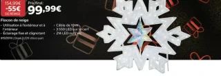 Flocon de neige lumineux LED
