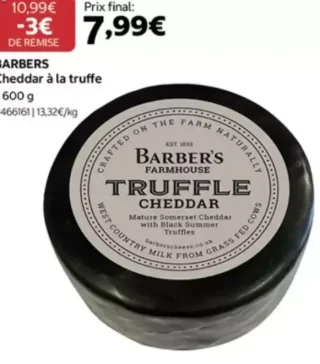 Cheddar à la truffe Barber's Farmhouse