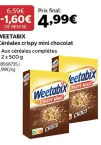 Céréales crispy mini chocolat Weetabix