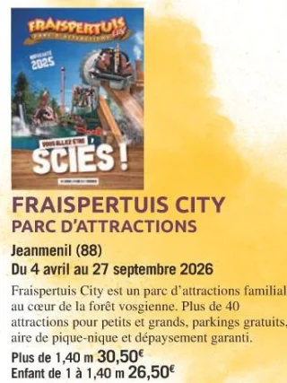 FRAISPERTUIS CITY PARC D'ATTRACTIONS