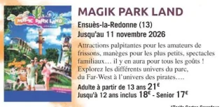 MAGIK PARK LAND