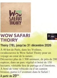 WOW SAFARI THOIRY