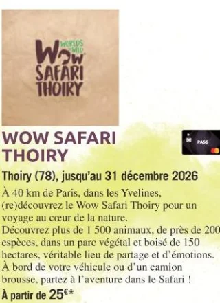 WOW SAFARI THOIRY