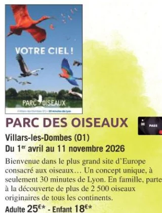 PARC DES OISEAUX Villars-les-Dombes (01)