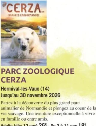 PARC ZOOLOGIQUE CERZA