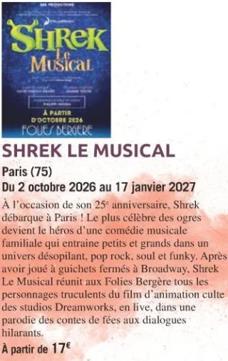 SHREK LE MUSICAL