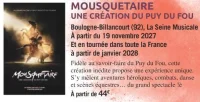 MOUSQUETAIRE UNE CRÉATION DU PUY DU FOU
