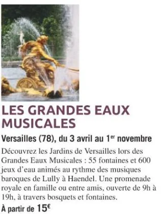 LES GRANDES EAUX MUSICALES