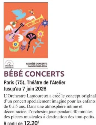 BÉBÉ CONCERTS