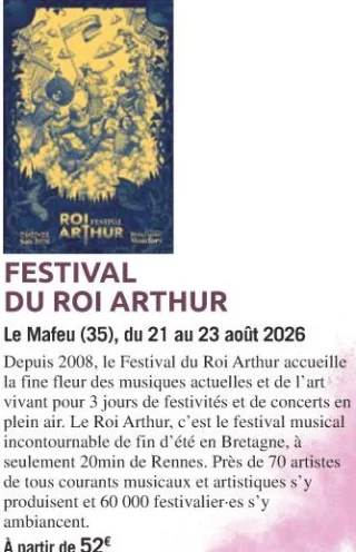 FESTIVAL DU ROI ARTHUR