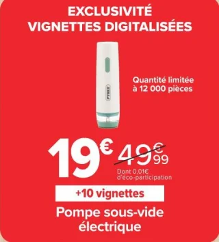 Pyrex Pompe sous-vide électrique