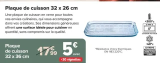 Pyrex Plaque de cuisson 32 x 26 cm