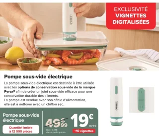 Pompe sous-vide électrique Pyrex