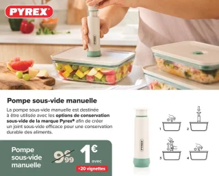 PYREX Pompe sous-vide manuelle