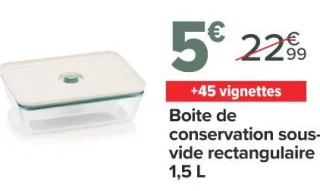 PYREX Boite de conservation sous-vide rectangulaire 1,5 L