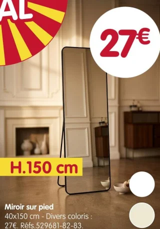Miroir sur pied