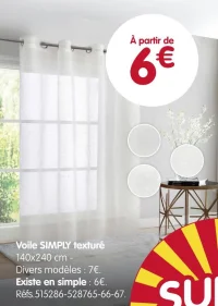 Voile SIMPLY texturé