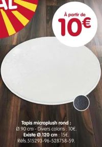 Tapis microplush rond